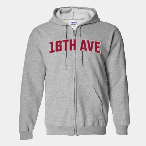 16th Ave Felt-Look Heavy Blend™ Full-Zip Hooded Sweatshirt (A10) Thumbnail