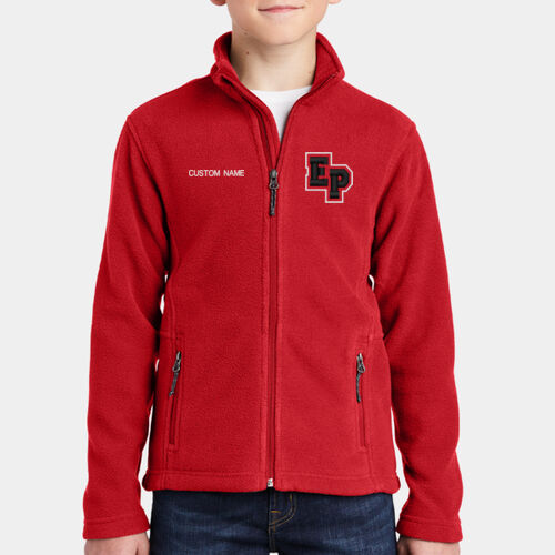 Customizable Youth Embroidered Value Fleece Jacket (Y8) Thumbnail
